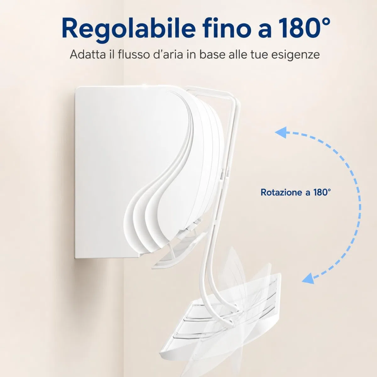 Deflettore Condizionatore, Deviatore Aria Condizionatore Regolabile 85cm in ABS, Deflettore Aria Condizionata Anti Soffiaggio Diretto per Split a Parete, Casa Ufficio Camera Bianco chochoyah