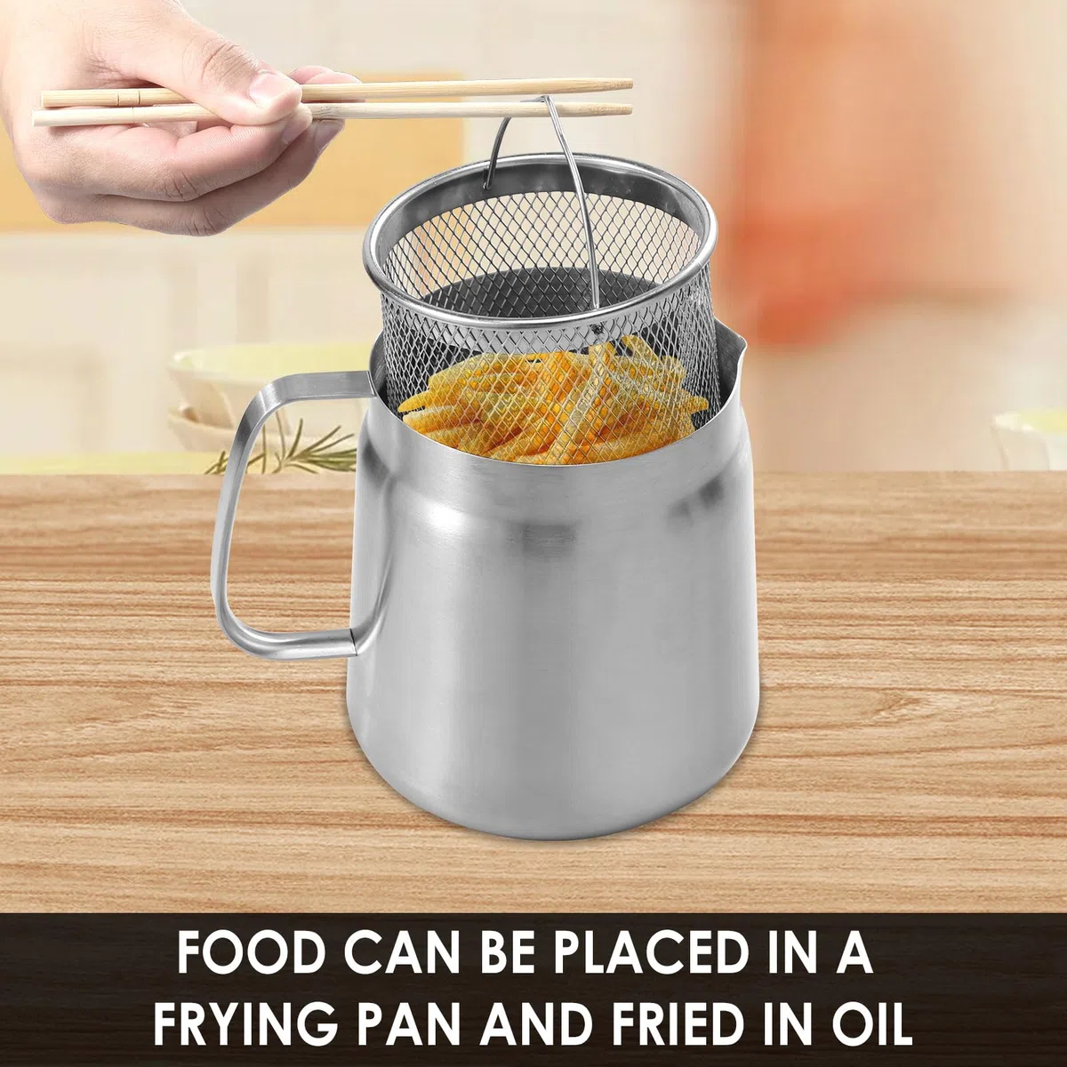 Bacon - Contenitore salva-grasso in acciaio inox, con filtro a rete e cestello, filtro per olio per friggere, filtro antipolvere per grasso (2 l)