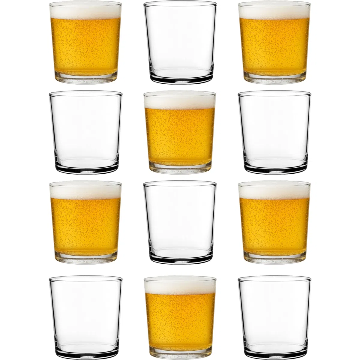 Pasabahce – Set 12 Bicchieri Bistrobar in Vetro Trasparente 38 cl – Lavabili in Lavastoviglie, Ideali per Acqua, Soft Drink e Uso Quotidiano