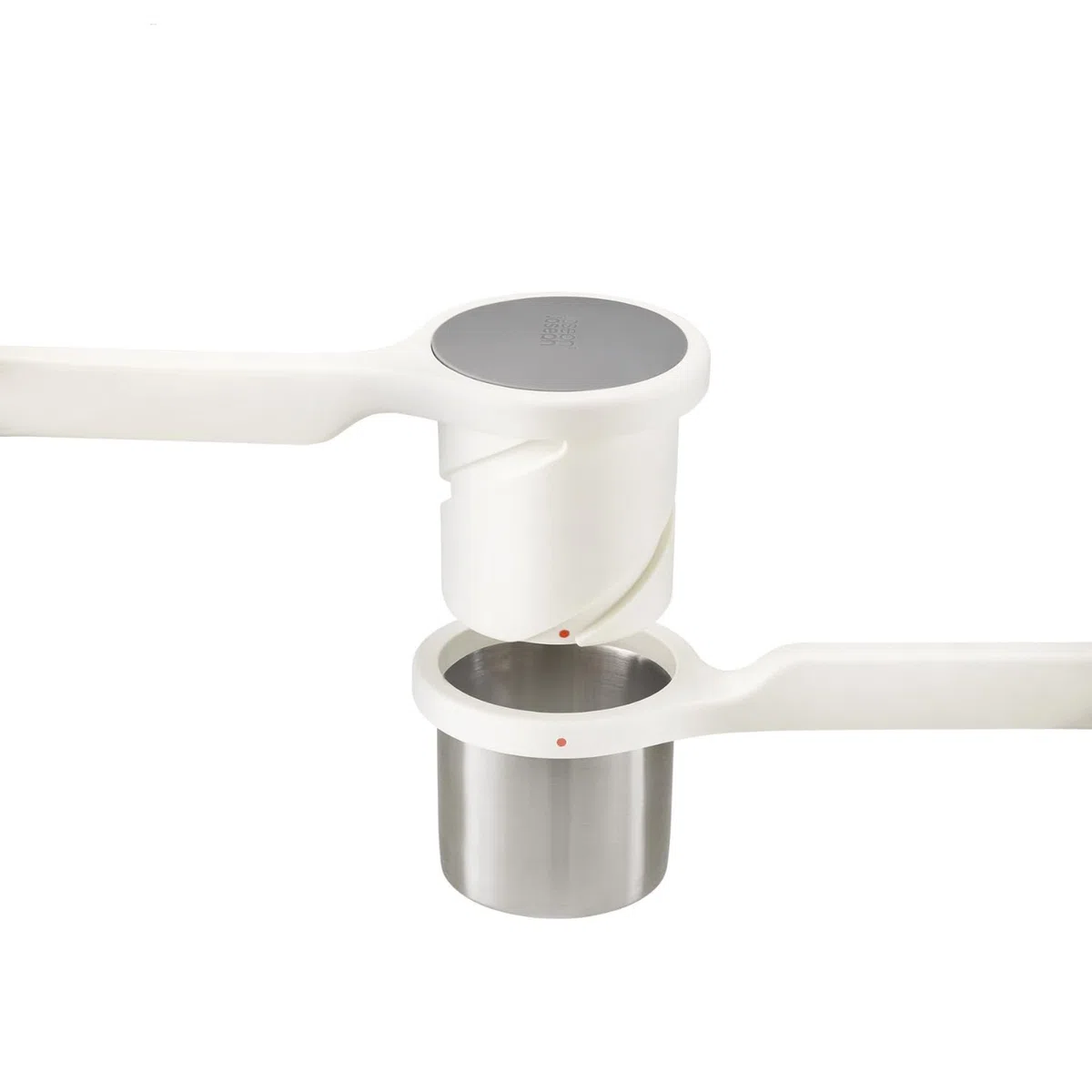 Joseph Joseph Helix Schiacciapatate, per Ridurre in Purea e Schiacciare le Verdure, Acciaio Inox, Bianco/Grigio