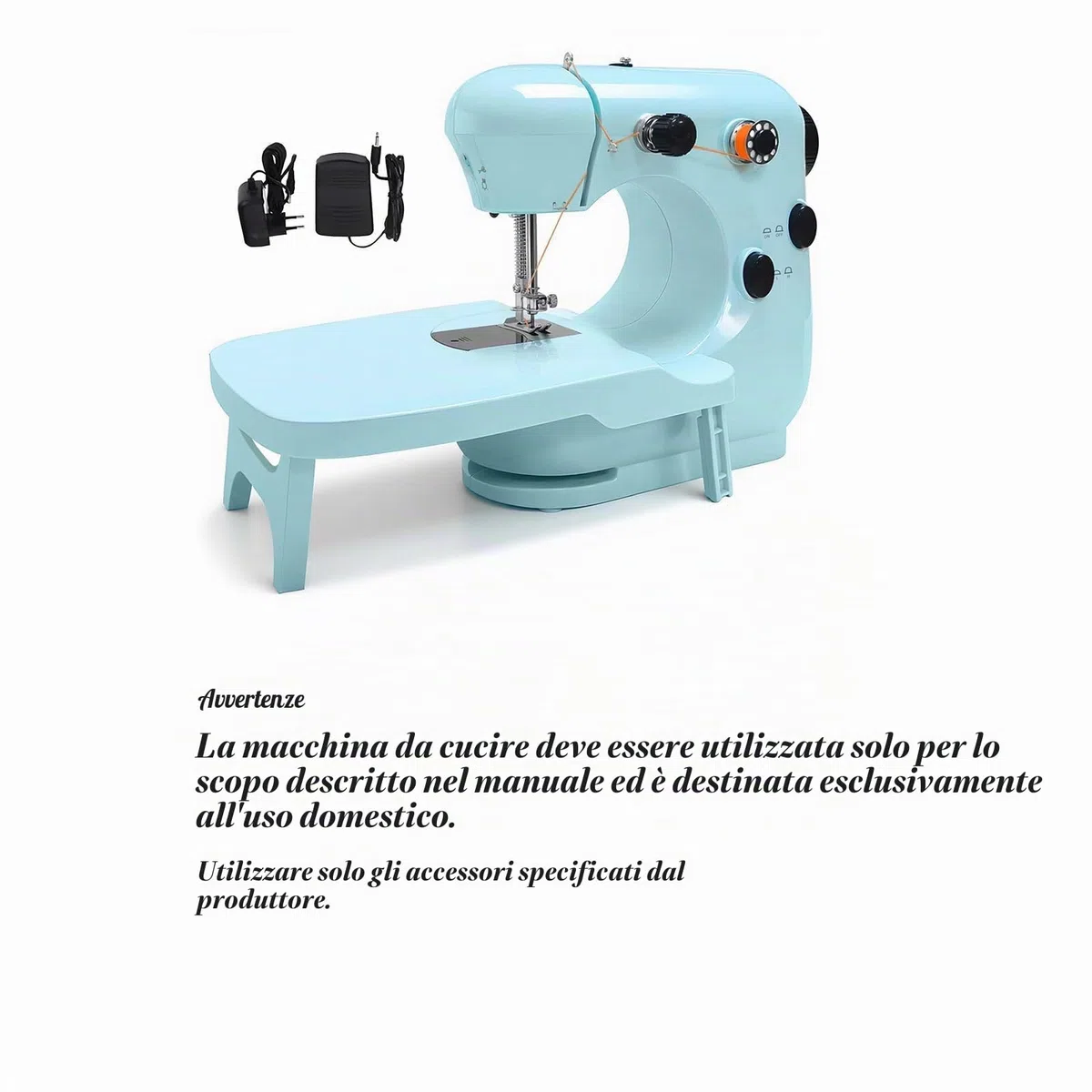 Macchina da cucire, mini macchine da cucire per principianti con materiale ecologico, macchine da cucire portatili a doppia velocità con tavolo allungabile, leggero - facile da usare, miglior regalo