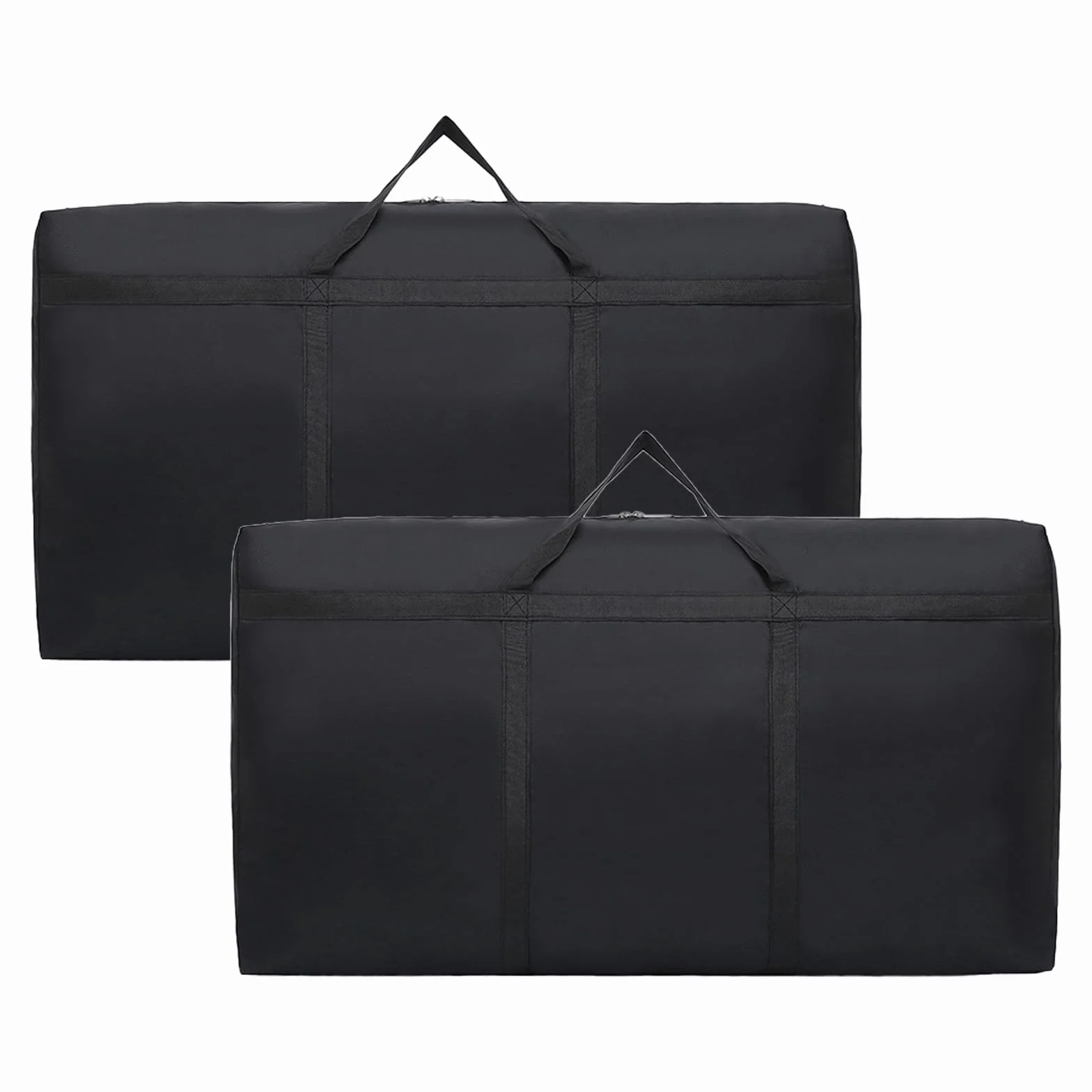 Confezione da 2 Borse da Trasporto da 125L Extra Large, Borse da Trasloco Impermeabili in Oxford Resistente con Cerniere e Manici, Organizzatore Salvaspazio per Vestiti, Biancheria da Letto