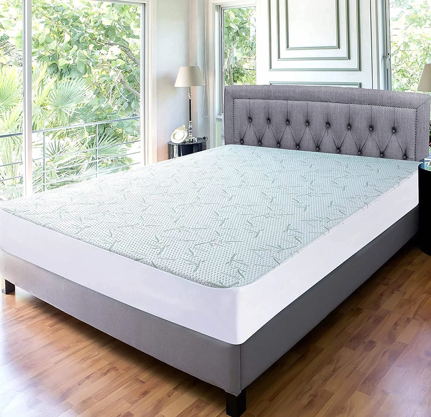 Utopia Bedding Coprimaterasso Matrimoniale Impermeabile 160 x 200 x 30 cm, Certificato OEKO-TEX, Proteggi Materasso, Traspirante, Lavabile, Stile Montato Tutto Intorno Elastico