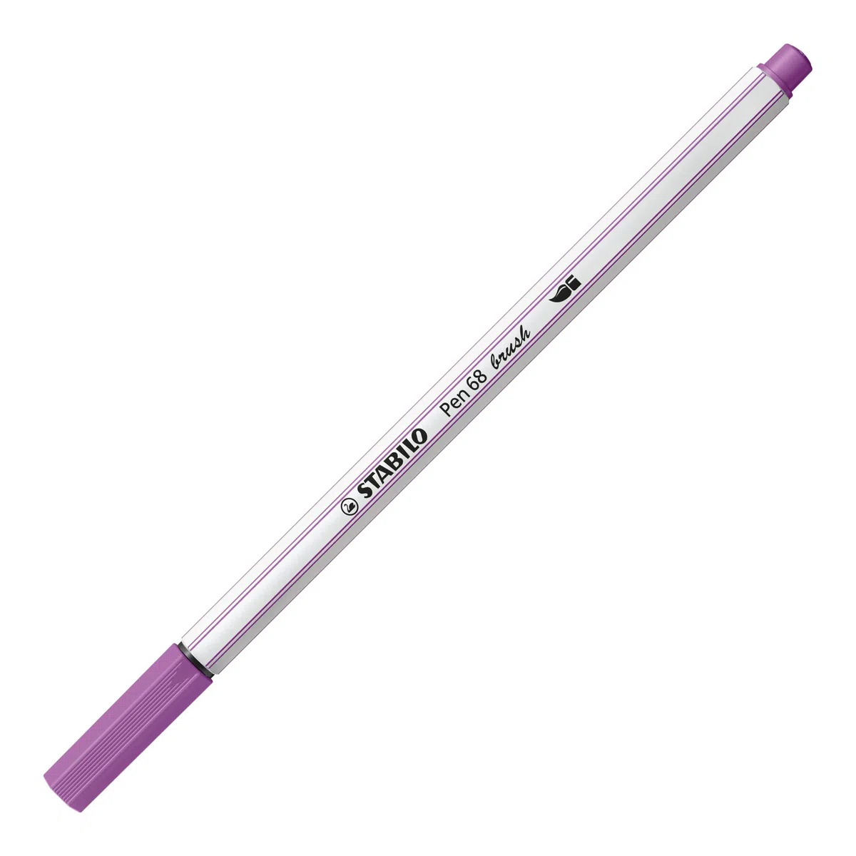 STABILO Pen 68 brush - Pennarello Premium con punta a pennello - Rollerset con 18 colori assortiti