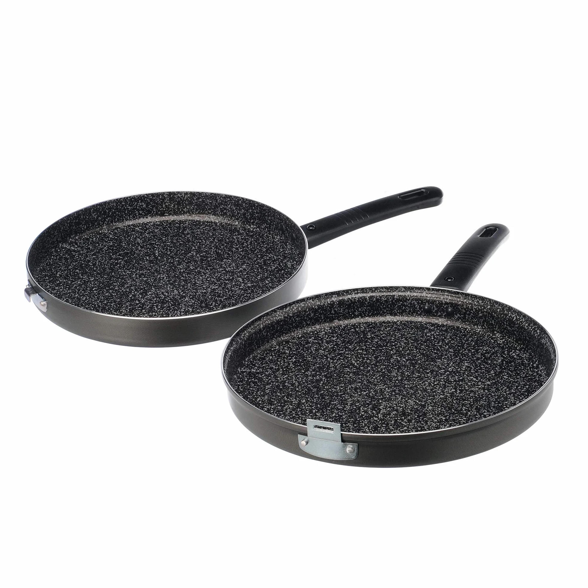 ALLUFLON Tradizione Italia Fornetto/Girafrittata Basso, Alluminio, Nero, antiaderente, 26 cm