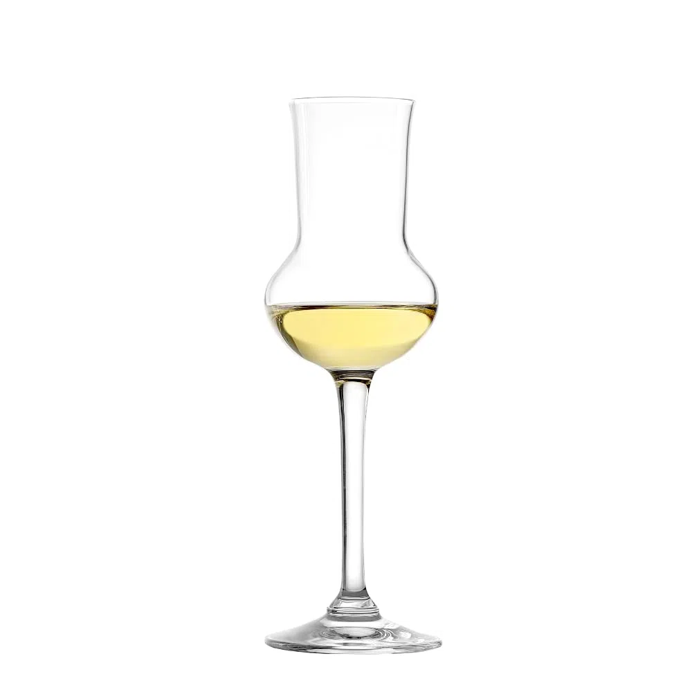 Stölzle Lausitz Bicchieri da grappa I Set 6 bicchieri da grappa I Bicchieri da shot con stelo I Bicchieri da liquore I 87 ml I lavabili in lavastoviglie I effetto soffiato I qualità Premium