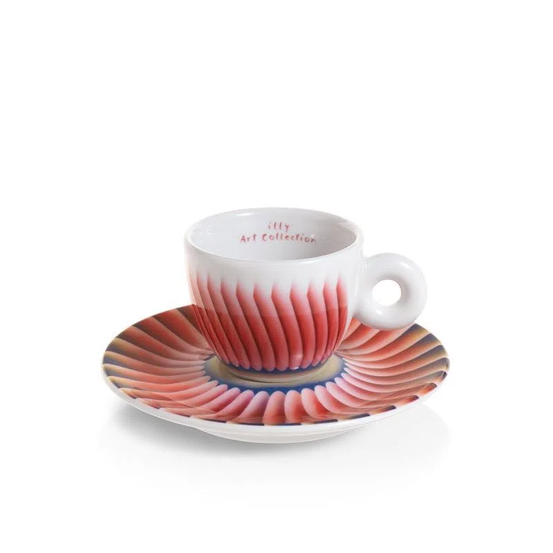 illy ART COLLECTION 24626 Judy Chicago 2 Tazze da Cappuccino Numerate Firmate
