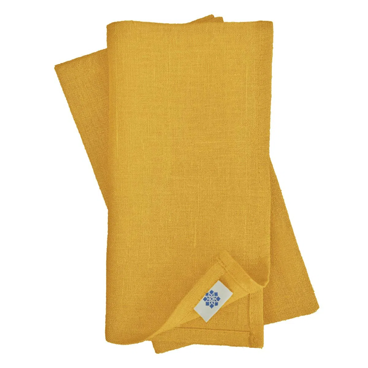 Linen & Cotton Tovaglioli di Stoffa Colorati Hygge Set di 4-100% Lino, Giallo Senape (32 x 32 cm) Tovaglioli da Tavola per Cucina Tavolo da Pranzo Tovaglioli Natalizi per Feste Ristorante Tessuto