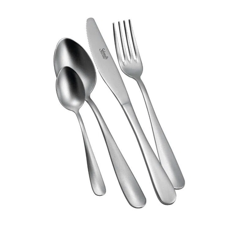 Set 12 Cucchiai da Tavola in Acciaio Inox Twist Ice Salvinelli