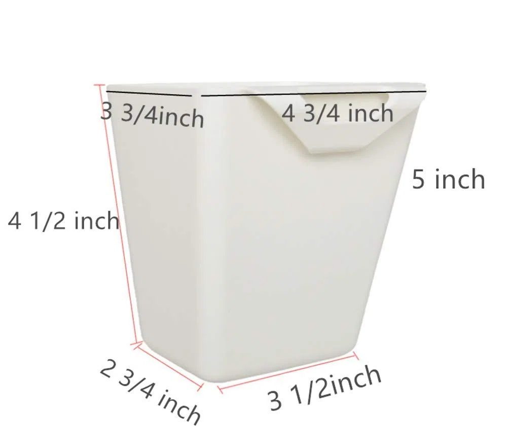 Confezione da 4 portabicchieri da appendere,accessori per carrello, 10,75 x 10,8 cm, contenitore per appendere penne, contenitori per piante, portamatite da appendere, contenitore da cucina (rosa)