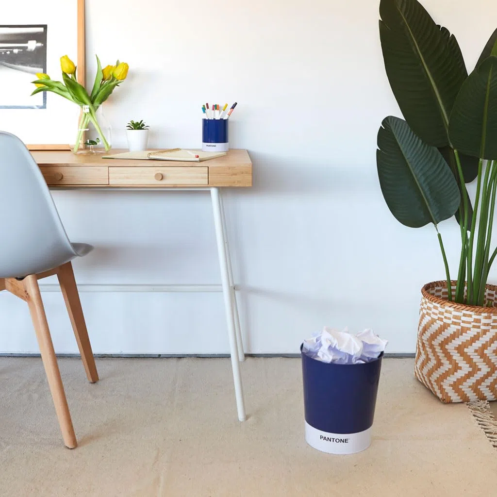 Balvi Cestino Carta Pantone Colore Blu Bidone per Il Riciclaggio per L'Ufficio e la casa Prodotti di