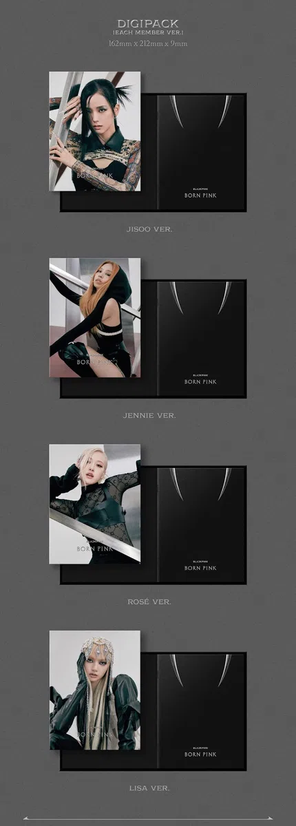 Black Pink - Vol.2 Born Pink Digipack version CD (Rose ver.)