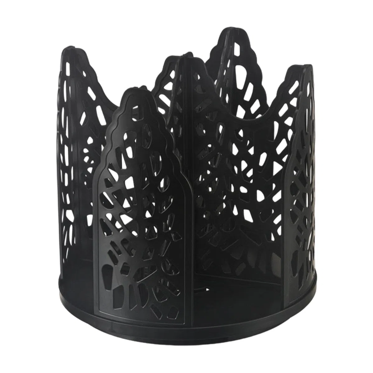 Dispenser Porta Bicchieri Carta Supporto Rotante Organizer Multifunzione PS Plastica Solida Adatto a Soggiorno, Nero