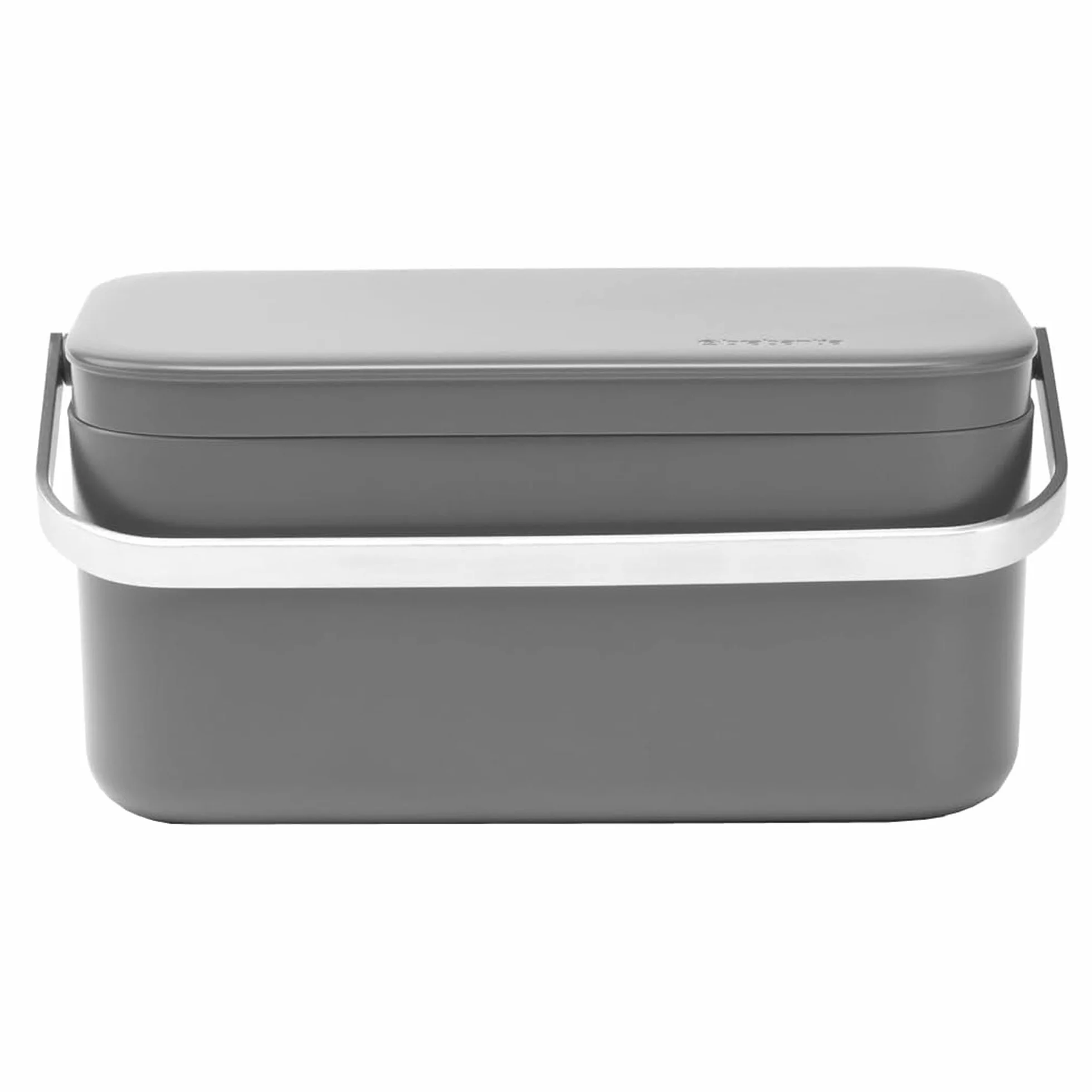 Brabantia Sink Side Contenitore per Organico, Dark Grey, 12.7 x 22.1 x 10.7 cm