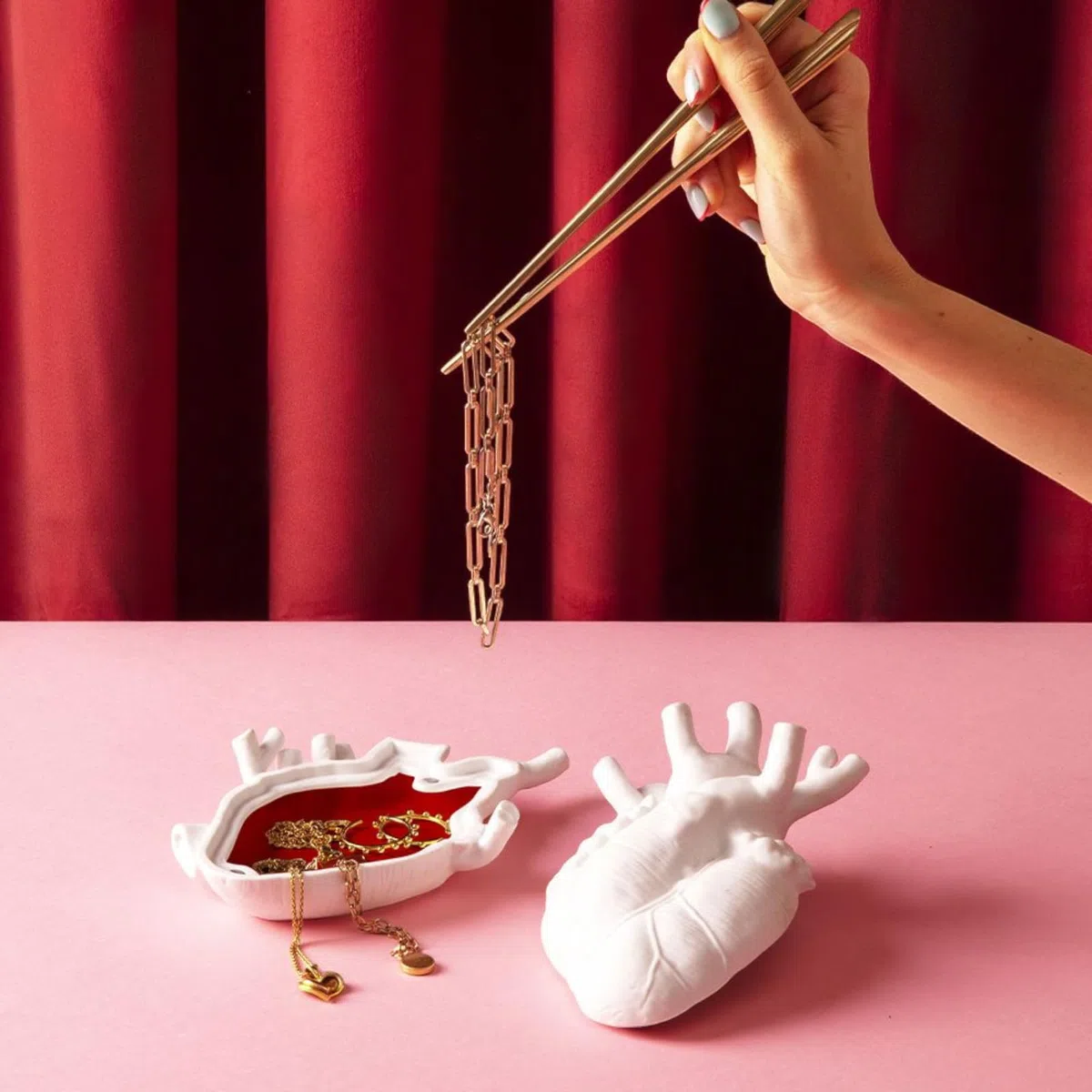 SELETTI Contenitore in Porcellana Love in A Box 09918