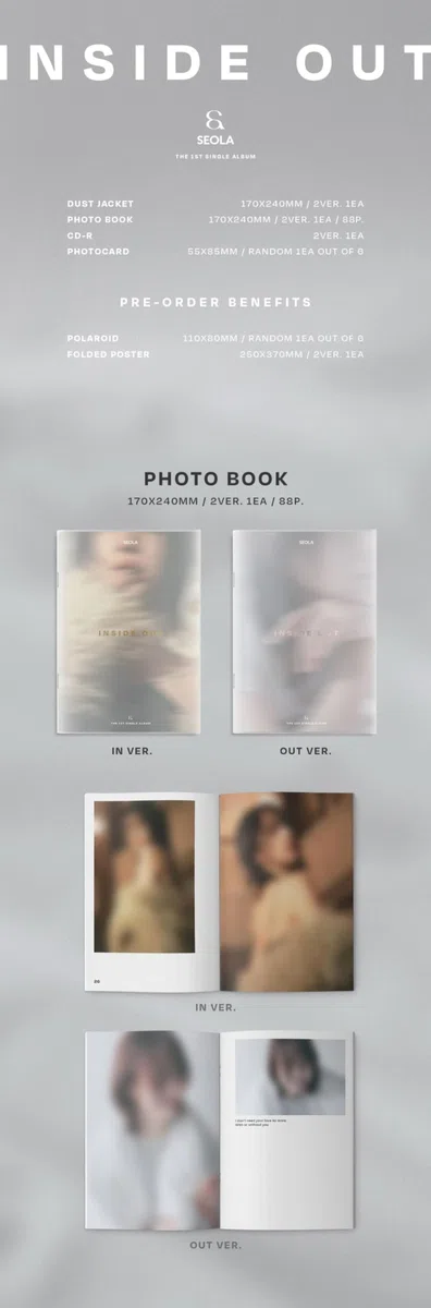 SEOLA WJSN - 1st Single Album INSIDE OUT (Random ver.)