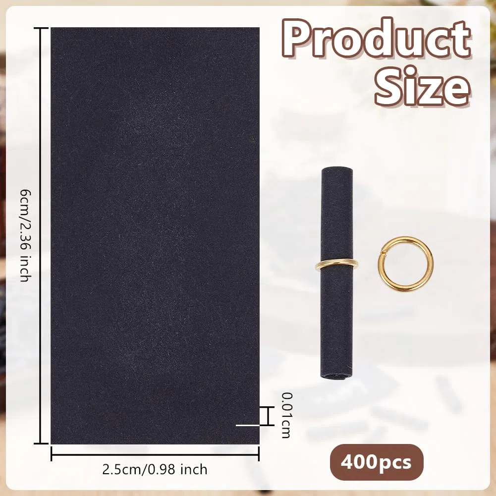 OLYCRAFT 400pz Mini Rotoli di Carta per Auguri Fortunati Da 60x25mm Carta per Scrivere In Occasione di Anniversari con Minuscole Pergamene per Decorazioni di Compleanni Feste di natalizie