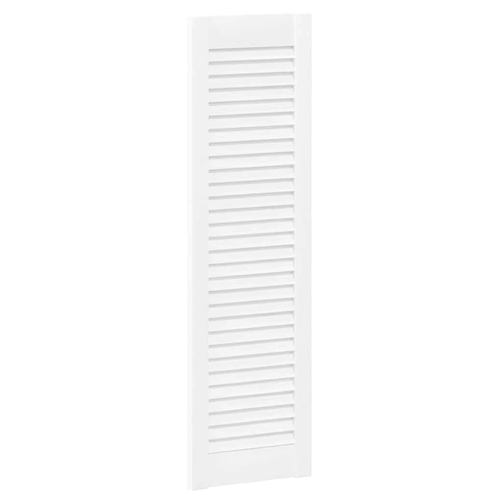 vidaXL Ante a Lamelle 2 pz Bianche 99x29,5 cm, porta della mobilia, porta dell'armadio, pannello a lamelle in legno, porta dell'armadio con le doghe