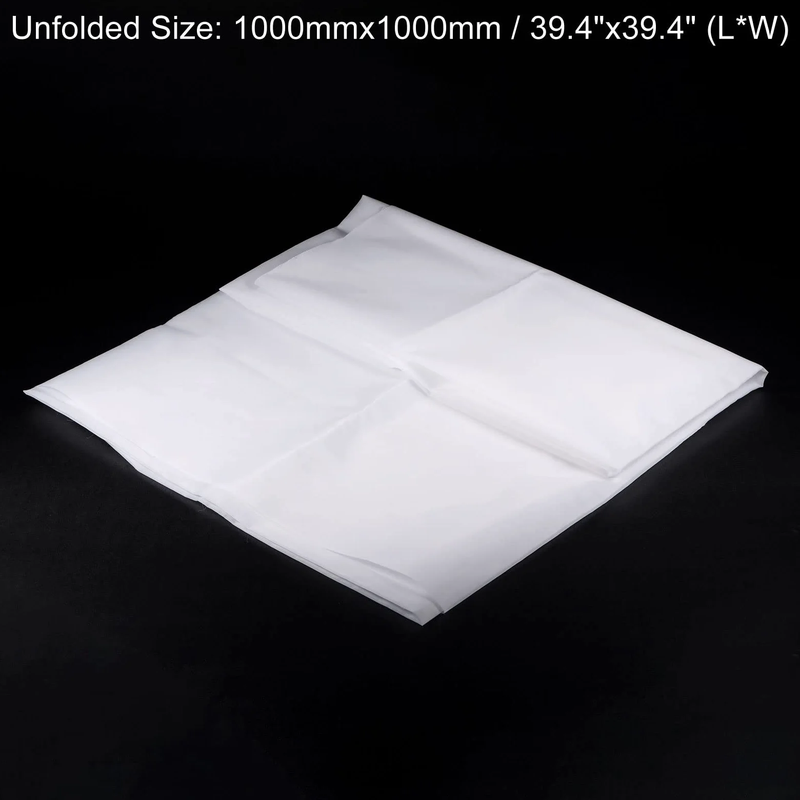 sourcing map 50 Micron Vernice Nylon Mesh Filter Tessuto Net Sheet Panno Filtro per Vernice, Casa Brewing (99 x 99 cm)