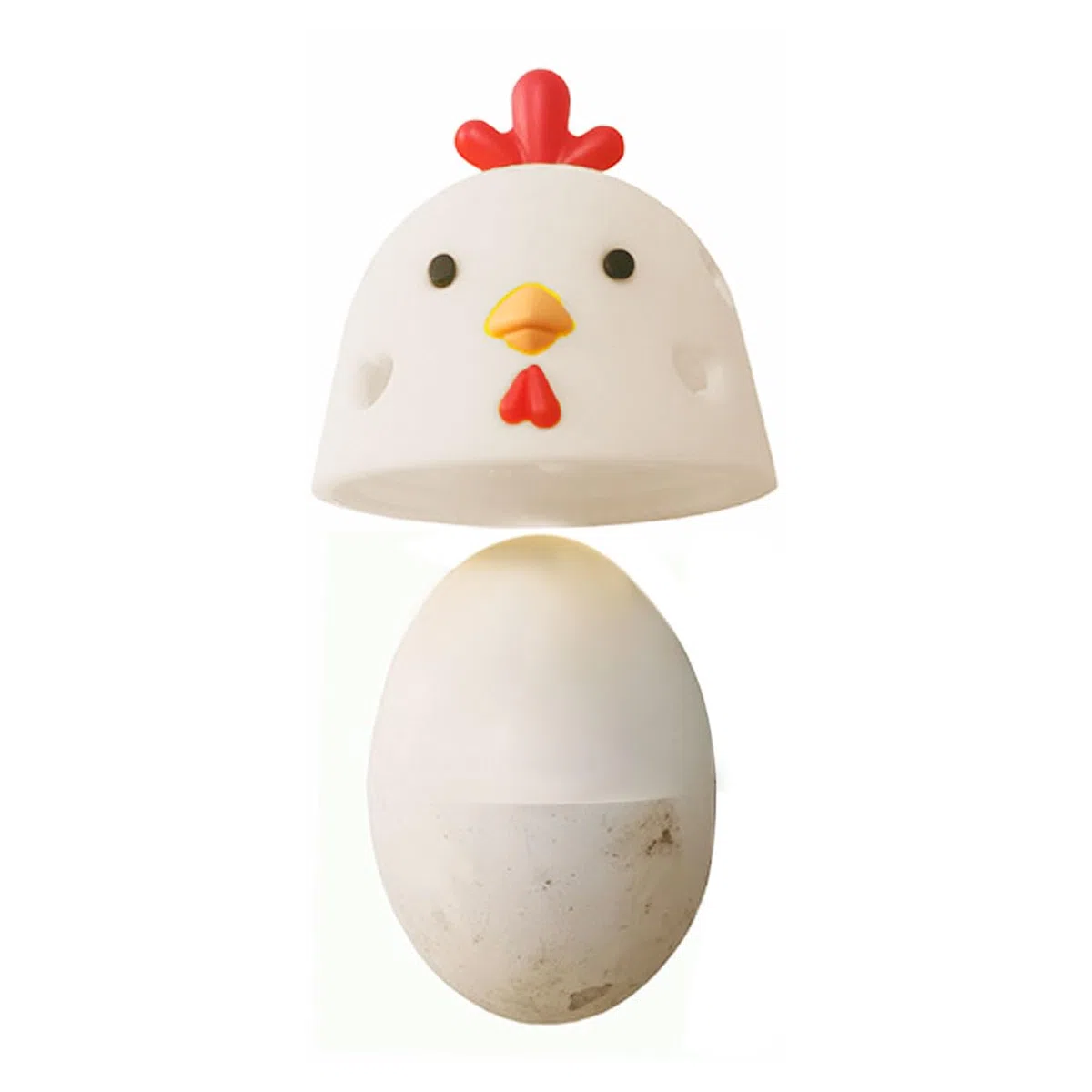 Spazzola Pulisci Uova in Silicone 2 Confezioni, Spazzola a Forma di Testa di Gallina per Uova Fresche, Multifunzionale Riutilizzabile
