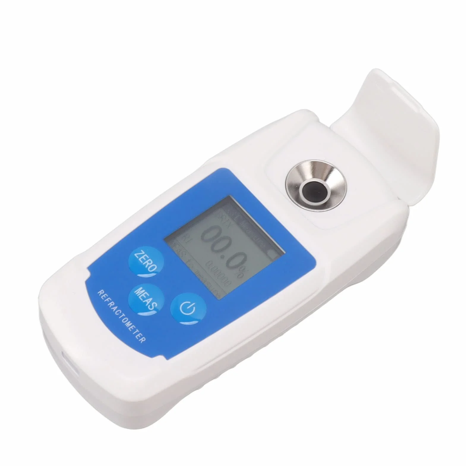 Rifrattometro digitale Brix , funzione di compensazione della temperatura Tester Brix 0‑55% Display retroilluminato HD per bevande per frutta per misurazione del contenuto di zucchero