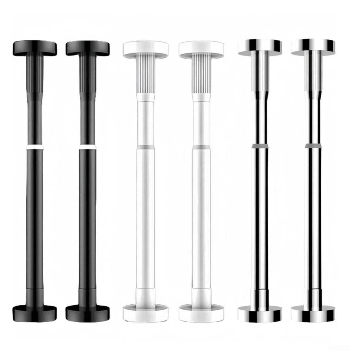 2 aste di supporto telescopiche, sistema di supporto regolabile, asta di supporto regolabile per armadietti, 30-50 cm/50-80 cm, staffa di sollevamento per armadietti e divani (50-80 cm bianco)