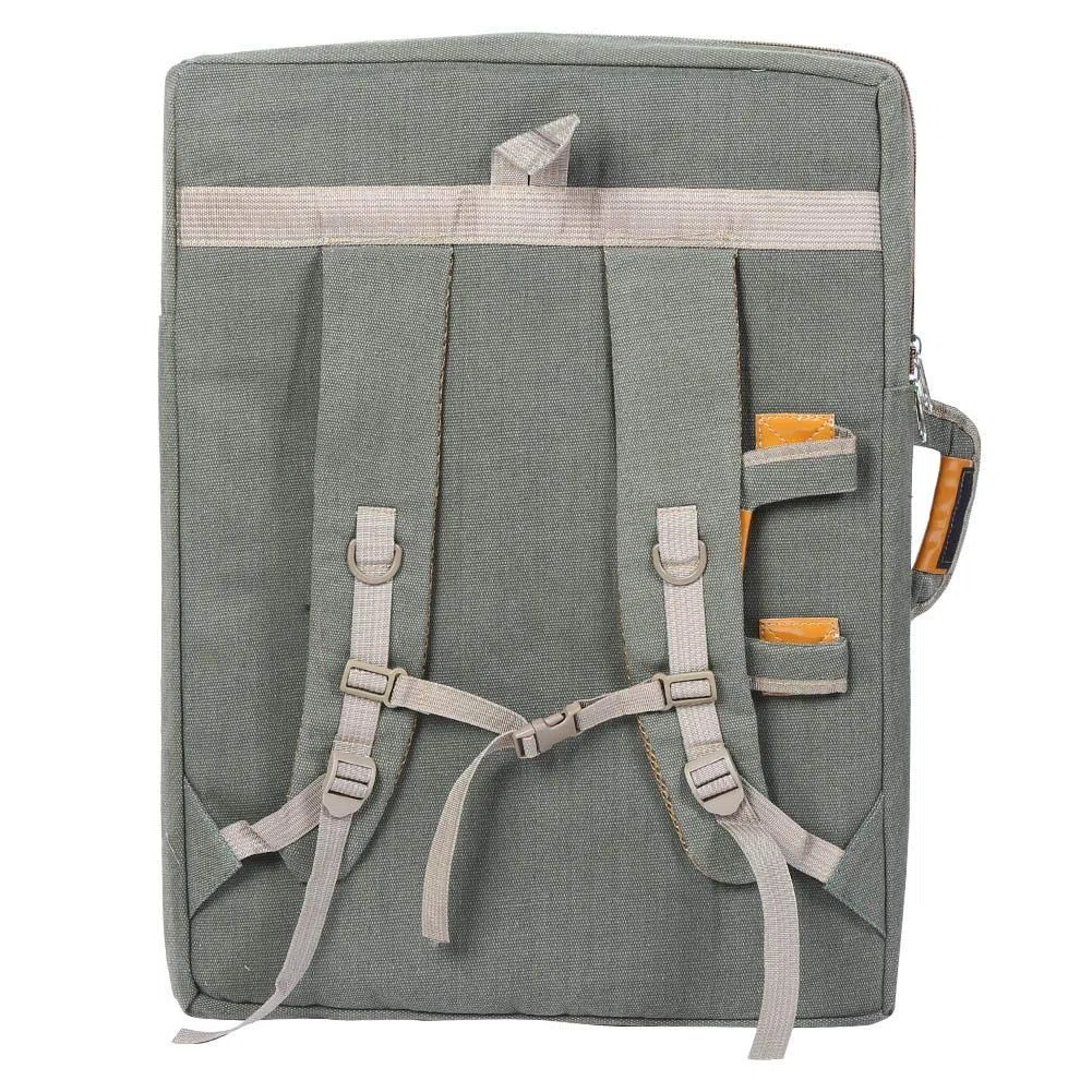 HEEPDD Artisti Carry Bag, Canvas 4K Artist Portfolio Carry Borsa a tracolla multifunzionale Drawboard Zaino per disegno Sketching Pittura 25.98 x 19.69in
