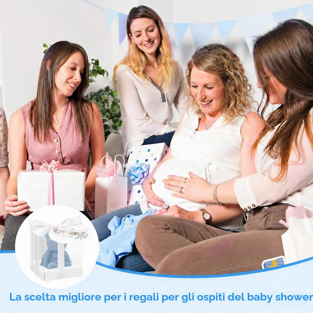 Set di 36 orsetti sapone bomboniere baby shower, sapone profumato fatto a mano con biglietti di ringraziamento e scatole regalo, mini saponi per ragazzi e ragazze, decorazioni e regalini per baby
