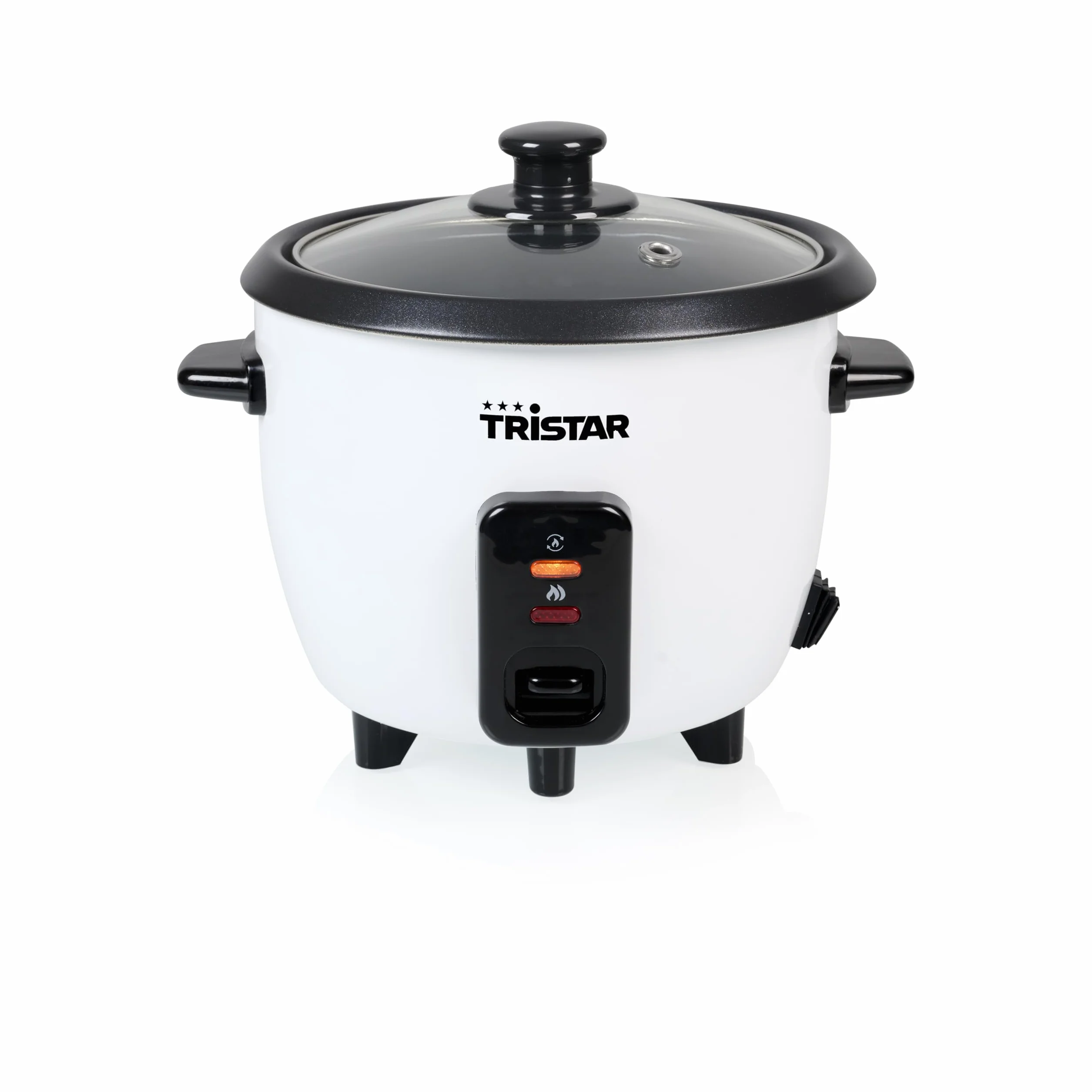 Tristar Cuociriso 0,6 L, Pentola Interna Antiaderente, Mantenimento in Caldo e Spegnimento Automatico, Design Compatto, Con Misurino e Cucchiaio, 300 W, RK-6142