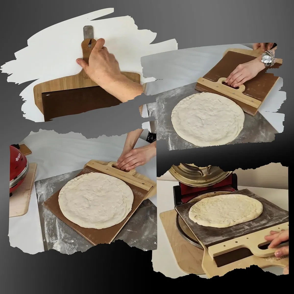 Pala Per Pizza Scorrevole 30 X 60 Cm Con Tappetino | Pala Barella Per Pizza Peel Prendi Pizza Scorrevole Pala Pizza Scorrevole Impasto Alta idratazione