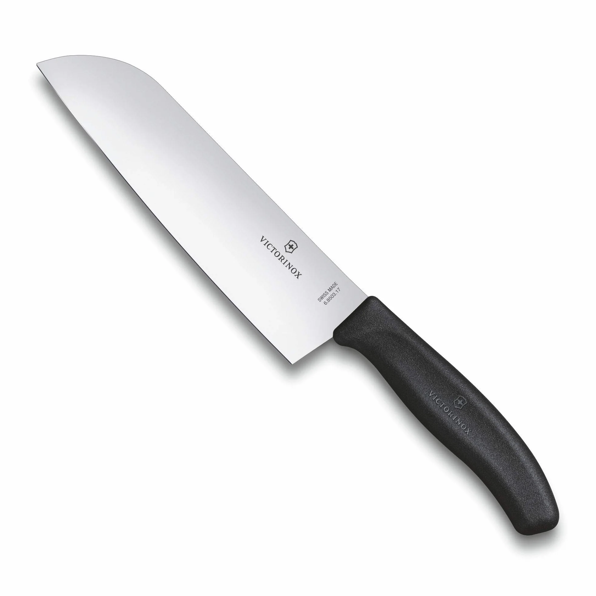 Victorinox Swiss Classic, coltello da cucina/Santoku, lama da 17 cm, acciaio inox, inossidabile, colore nero