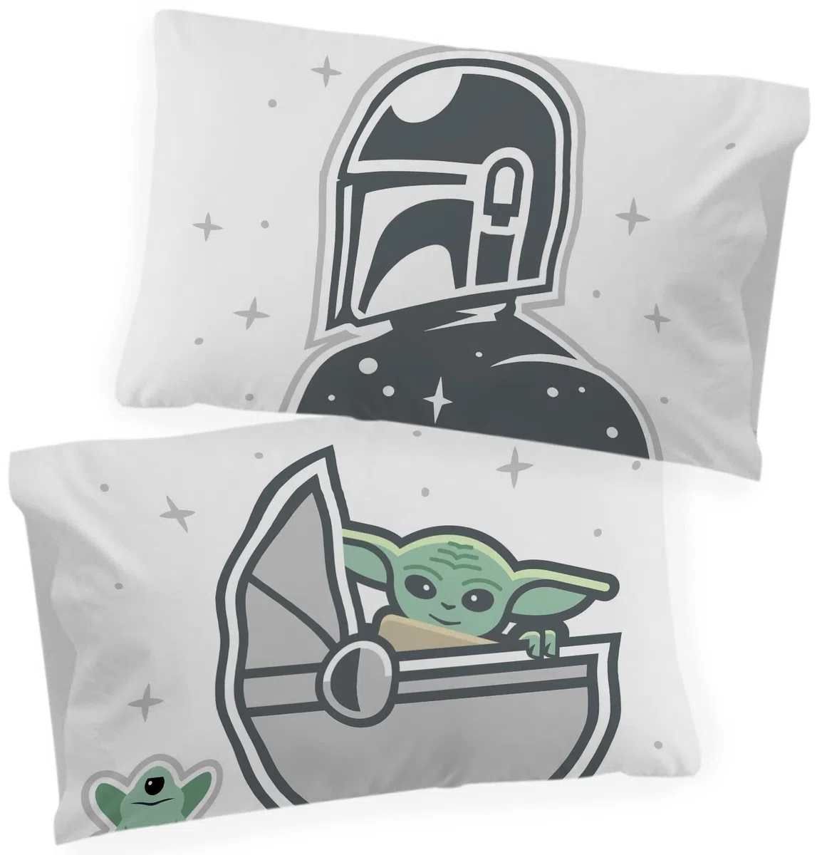 Jay Franco Star Wars The Mandalorian The Cutest Bounty - Set di 2 federe in 100% cotone