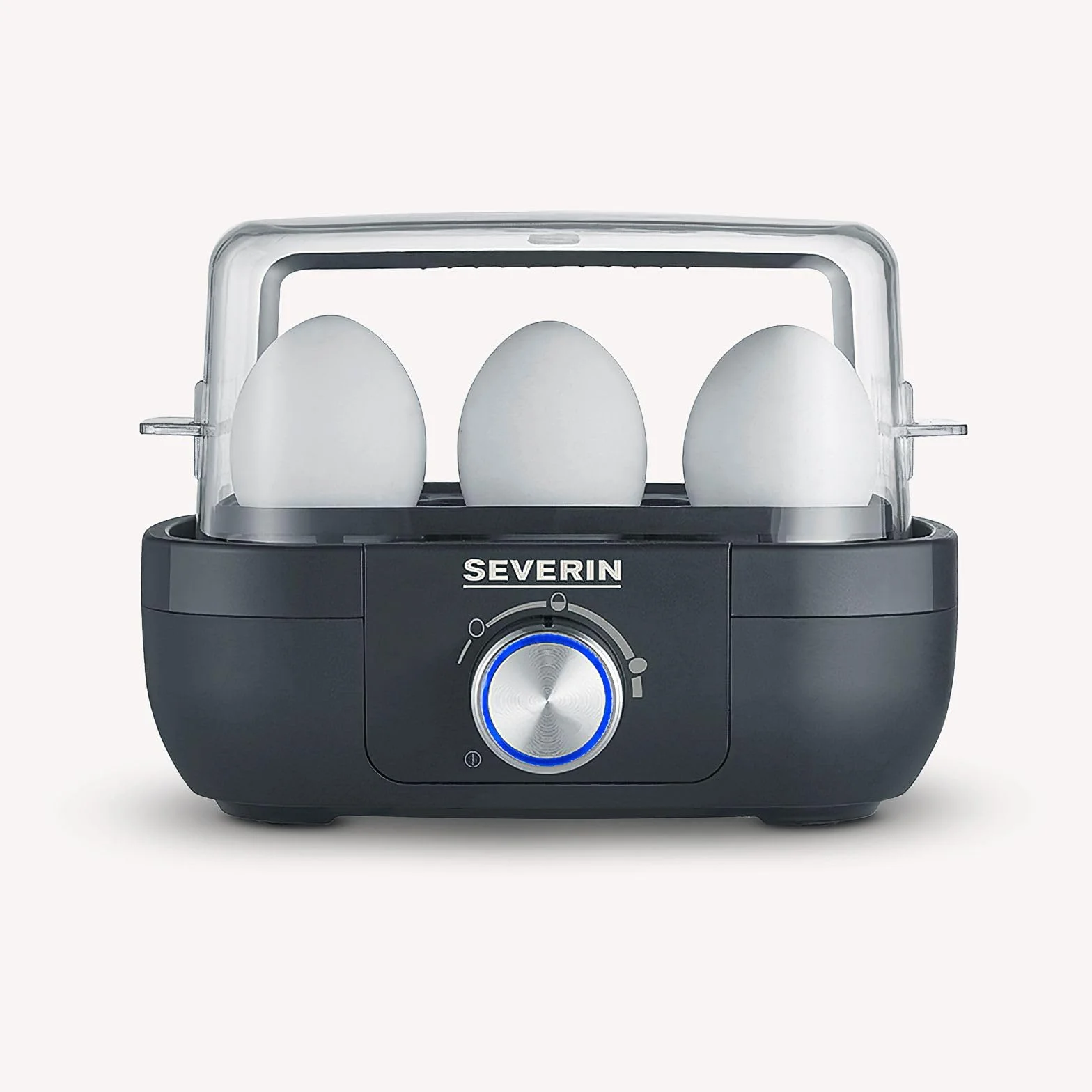 SEVERIN 3166 - Cuociuova 420 in plastica/acciaio INOX, colore: Nero