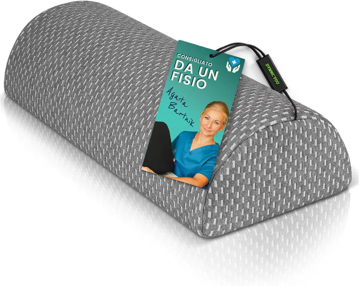 DYNMC you Confortevole Cuscino per Ginocchia Dormire, Cuscino per Gravidanza - Durezza Media, in Memory Foam, Rivestimento Morbido OEKO-TEX - Cuscino per Gambe Premium, Cuscino Lombare by, Grigio