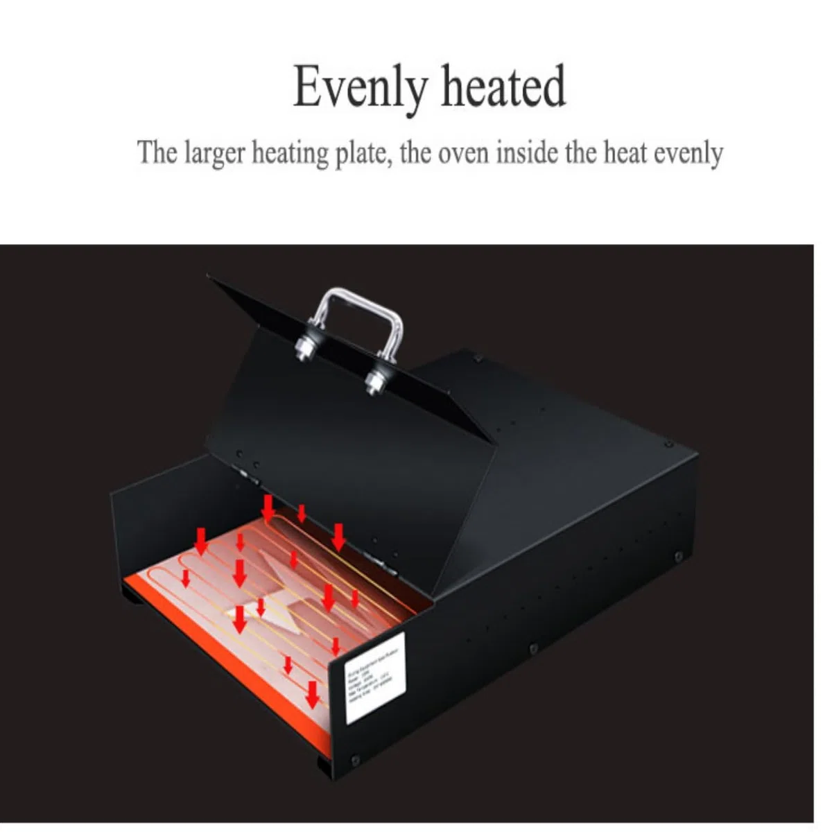 Forno DTF,per Stampante DTF per Film A3/A4/A5,Nero,540W,0-160℃,Il Forno di Stampaggio a Caldo di Prima Generazione