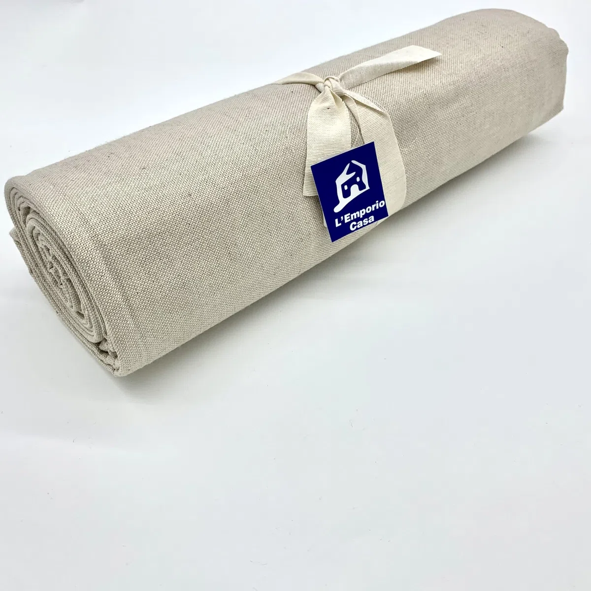 L'Emporio Casa Telo Copridivano Copriletto Tela Grossa Robusta Cotone in Panama 160X260-260x280-360x280 Misure Maxi Lenzuolo Copritutto Cotone Granfoulard Made Italy (NATURALE, 160X280)