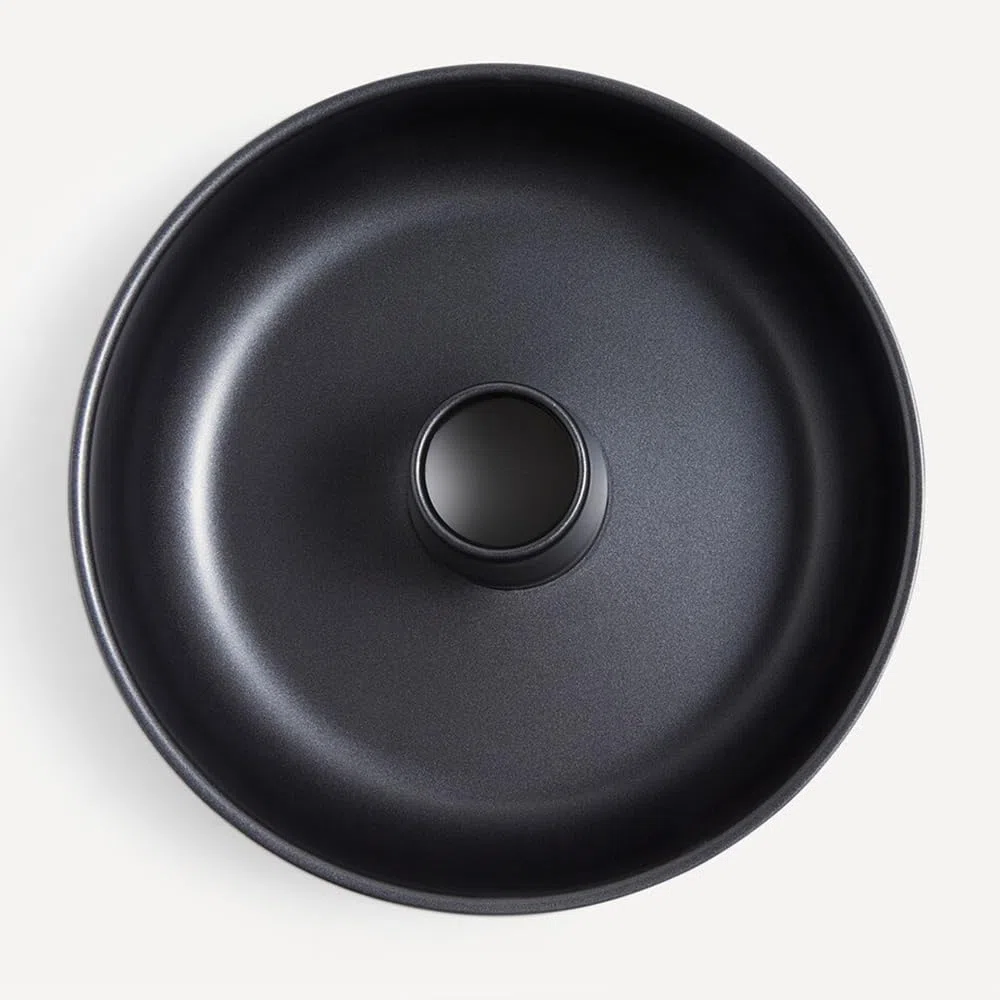 Stampo Ciambellone 26 cm in Acciaio al Carbonio Antiaderente - Stampo Forno Ideale per Dolci Soffici Fatti in Casa - Teglia Ciambellone Resistente ad Alte Temperature