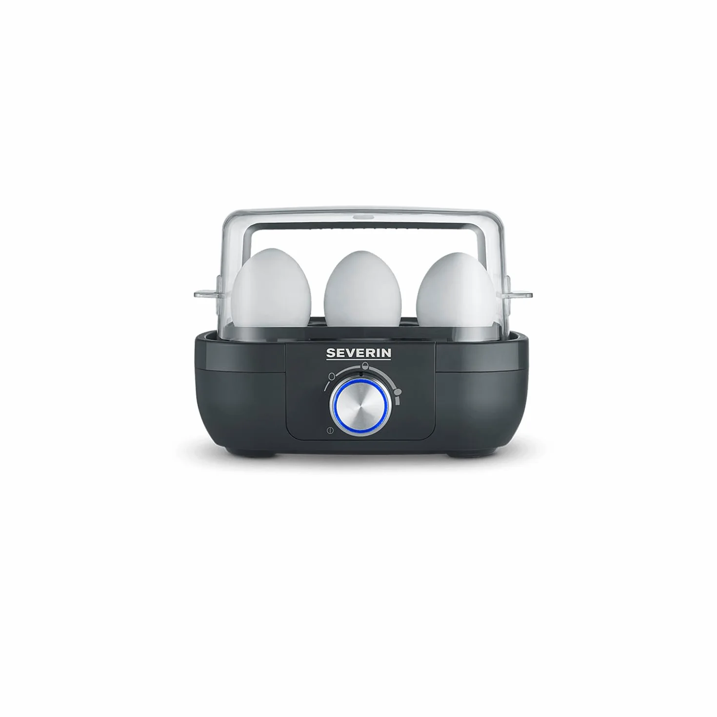 SEVERIN 3166 - Cuociuova 420 in plastica/acciaio INOX, colore: Nero