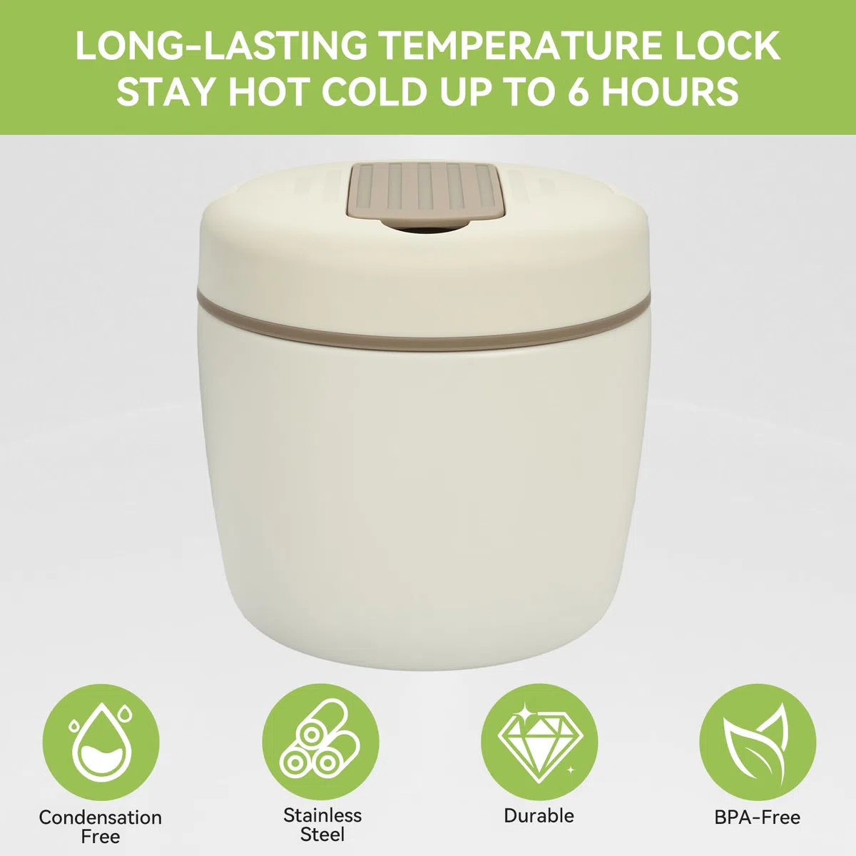 OTraki Thermos per Alimenti Caldi, Contenitore Termico per Alimenti Caldi, Lunch Box Termico con Cucchiaio Pieghevole, Porta Pranzo Termico per Bambini e Adulti, Ideale per Zuppe e Porridge
