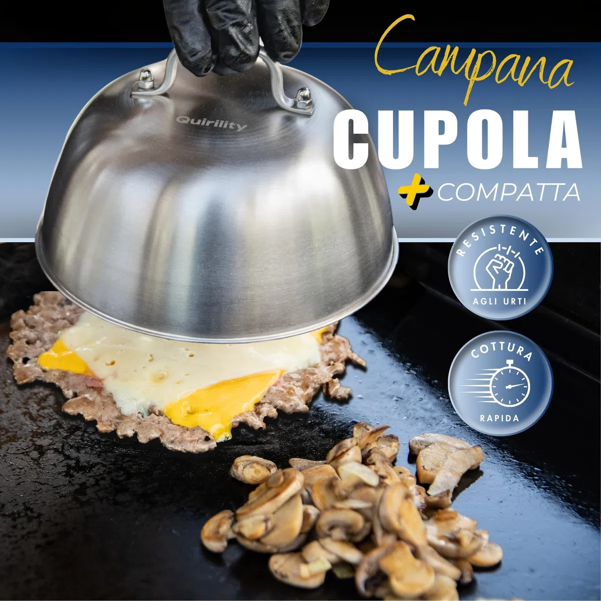 Smash Burger Kit - Kit Professionale in Acciaio Inossidabile con Certificato EU Contatto Alimentare - Pressa per Hamburger - Smash Burger Press - Schiaccia Hamburger (PRO (3 Pezzi))