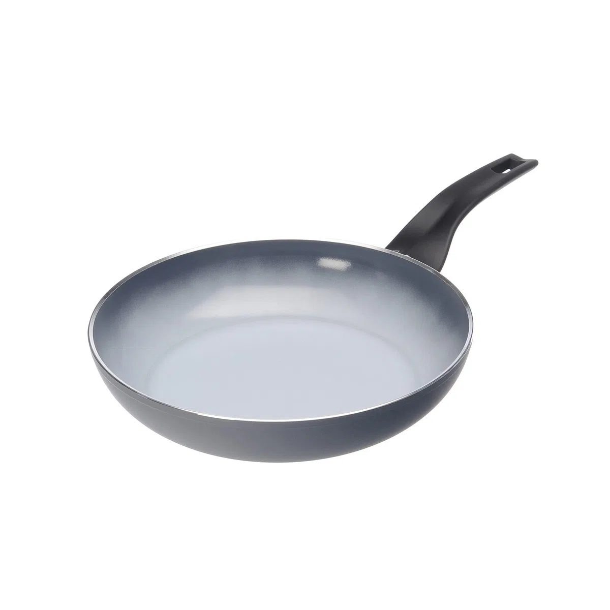 Moneta Aria Finegres Padella Antiaderente naturale, Alluminio, Grigio, 26 cm, anche per induzione., made in Italy