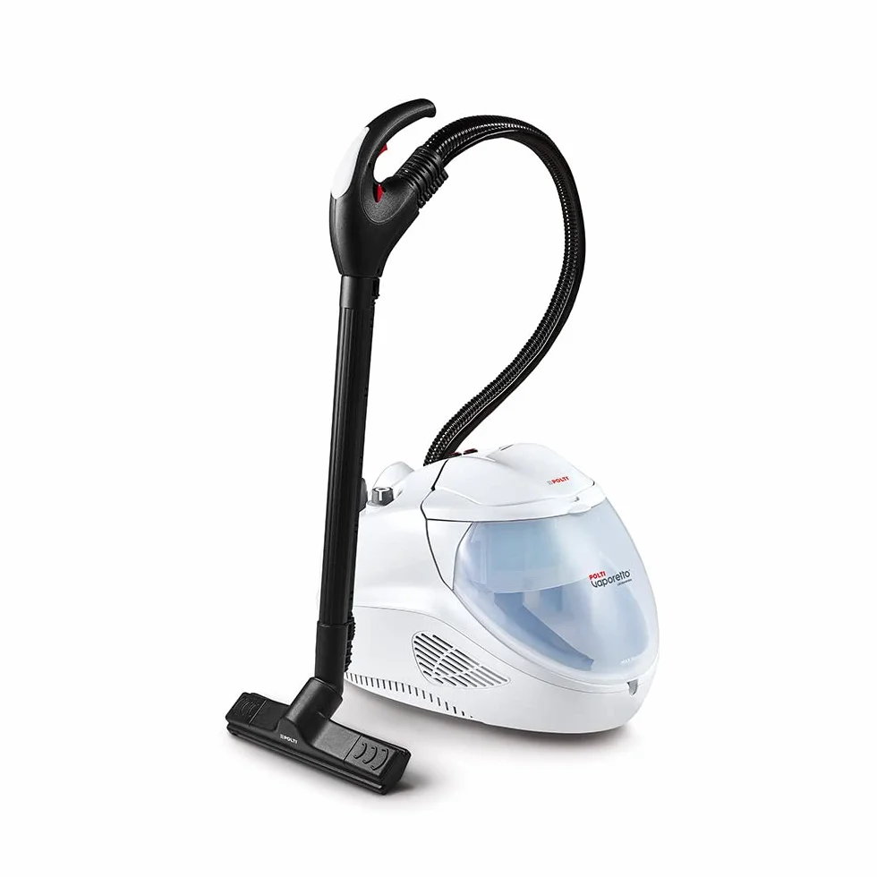 Polti Vaporetto Lecoaspira FAV30, Pulitore a Vapore e Aspirapolvere con Filtro ad Acqua, Doppia Funzione, Potenza Totale 2450 W, Pressione Max Caldaia 4 Bar, Tappo di Sicurezza, Bianco