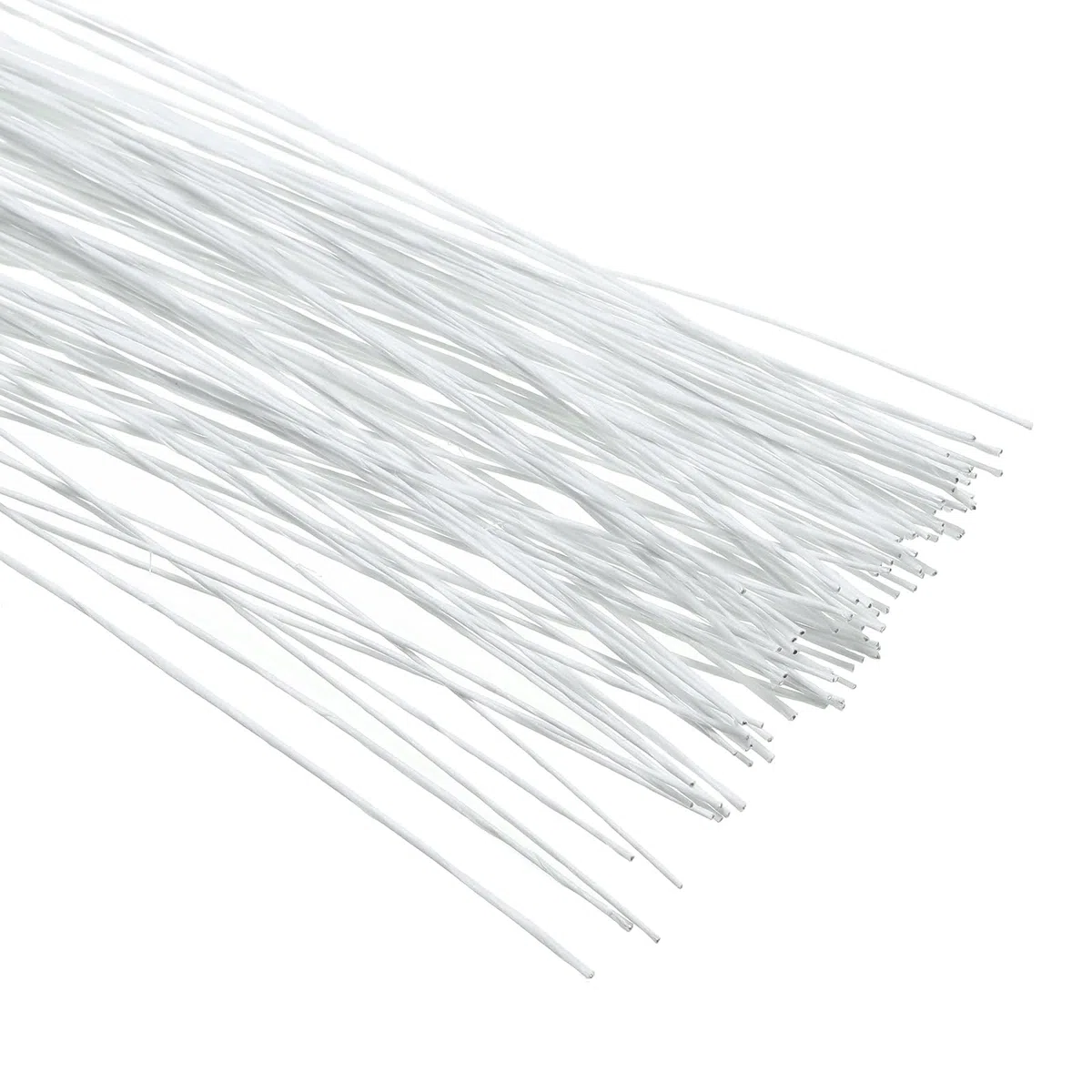 PATIKIL Filo Per Steli Floreali In Ferro Avvolto In Carta 26 Gauge 40 Cm 100 Pezzi Accessori Per Steli Fiori Artificiali Per Bouquet Fai Da Te E Decorazioni Artigianali Bianco