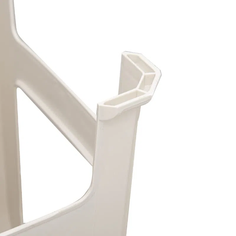 VIRSUS 2 Sgabelli da bagno in plastica 7348, misura 31x27x46 cm, sgabellino Multiuso per bambini e adulti per cucina, cameretta, Vari colori (bianco e marrone)