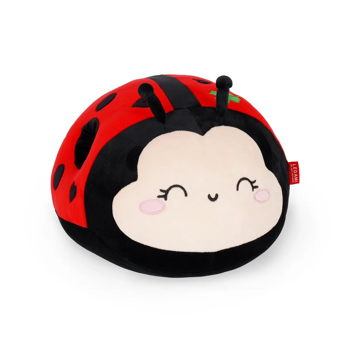 Legami - Cuscino Super Soft! Tema Ladybug, Super Soffice, Idea Regalo, L 25 x H 26 x W 33 cm