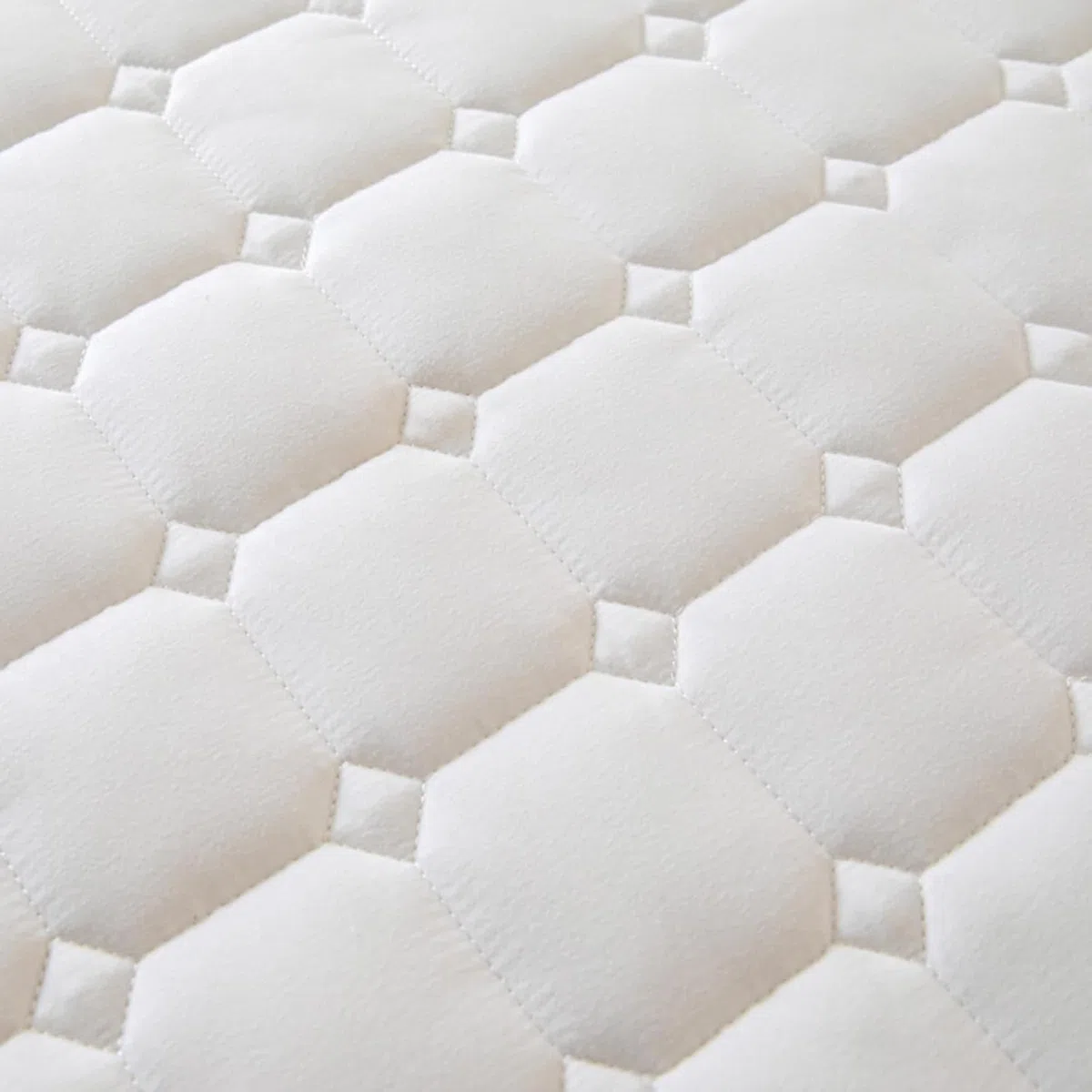 Coprimaterasso Matrimoniale/Singolo con Cerniera, Trapuntato Federa del Materasso, Lenzuolo Lavabile a Cinque Lati, Morbido e Traspirante(Bianco,80x200x15cm)