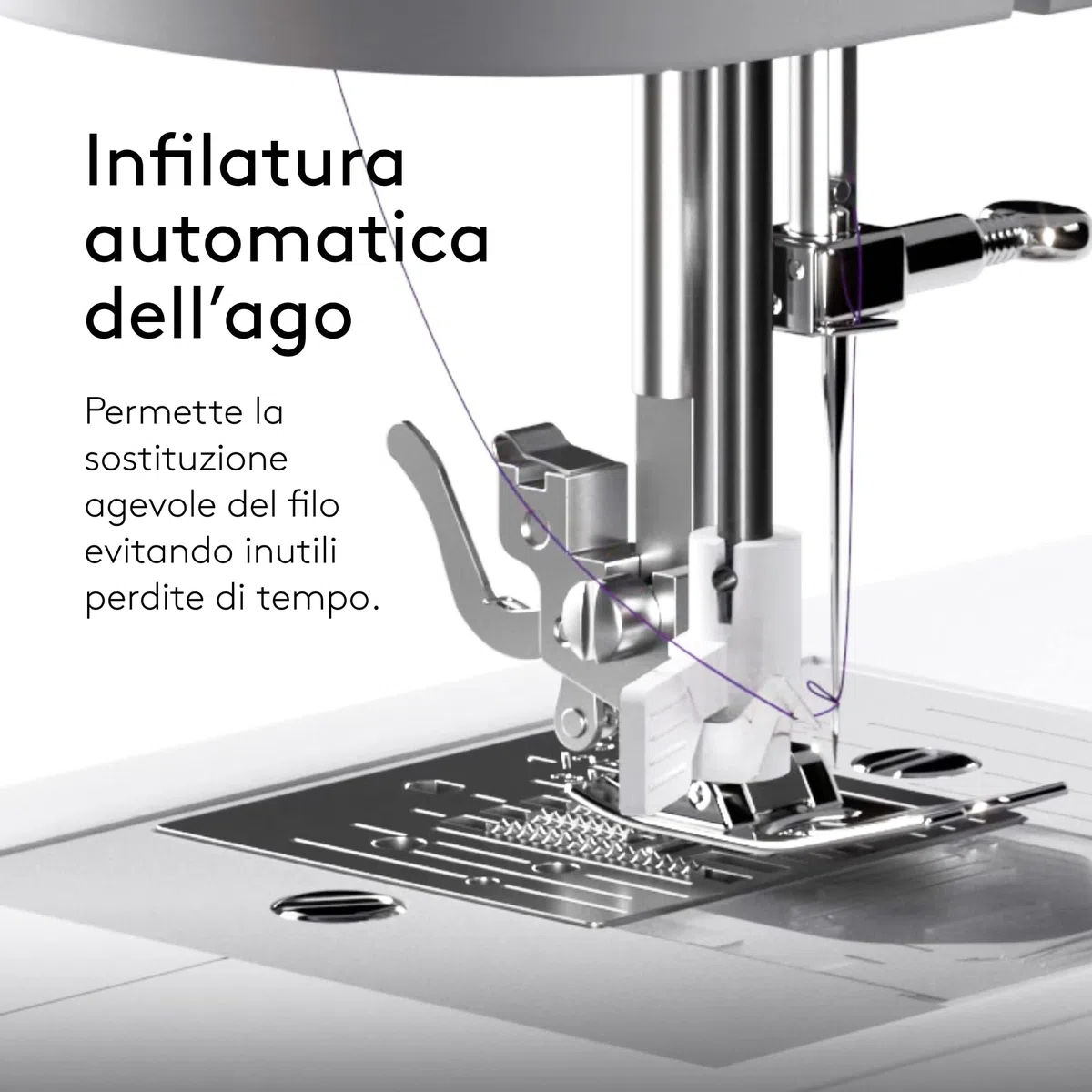 VIOLA Atelier M14 Macchina da Cucire con 14 Punti di Cucitura, Ideale per Principianti, Infilatura Automatica Ago, Doppia Alzata Piedino per Tessuti Spessi, Braccio Libero, Illuminazione a LED