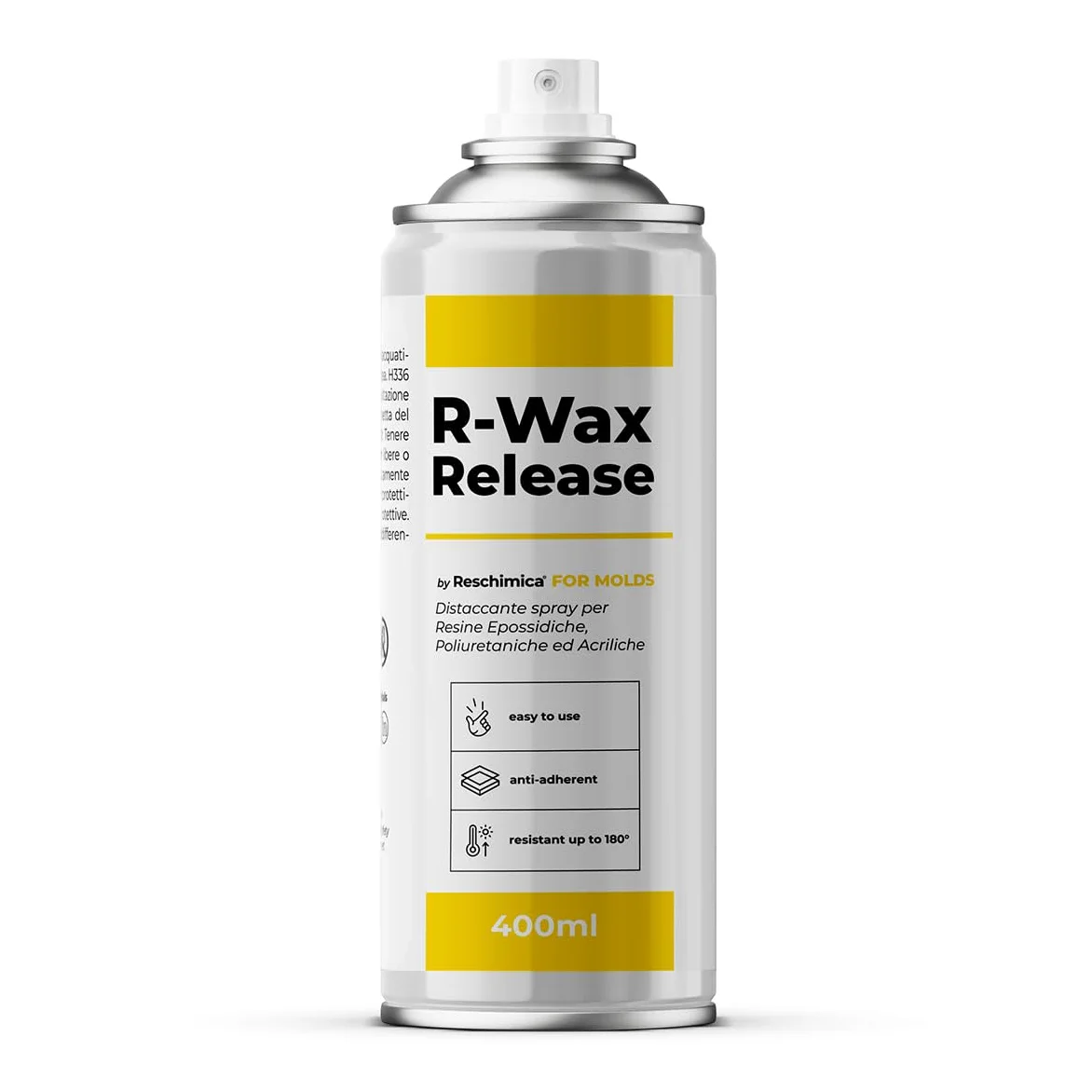 Reschimica Spray Distaccante, separatore con Cera per Resina epossidica, Resina Poliestere, PMMA e Poliuretano, Senza Silicone, DIY (400 ml)
