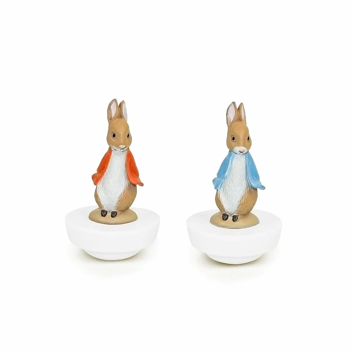 Trousselier - Peter Rabbit - Carillon danzante - 2 figure rimovibili - Facile da usare - Menuet De Mozart - Colore verde - 2 pezzi