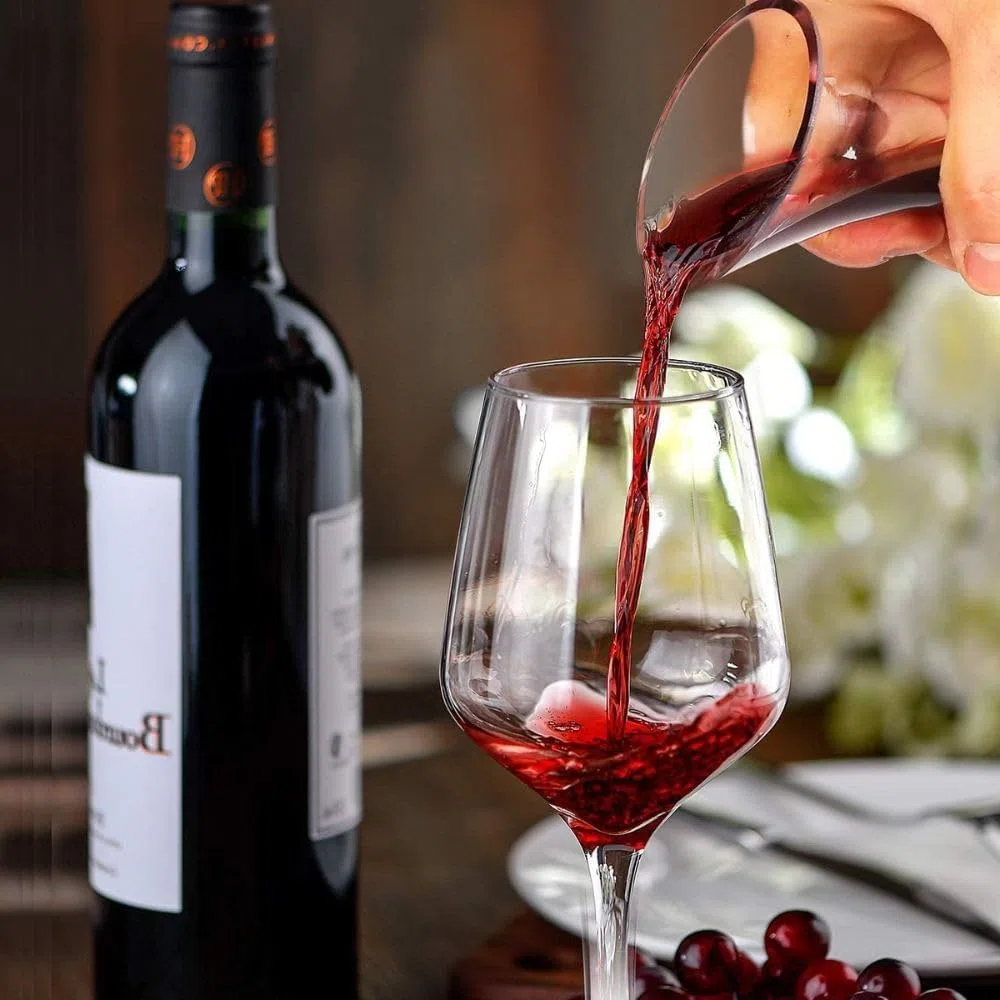OCEANO Decanter Vino Caraffa per Decantare Areare Vino Rosso Vetro Trasparente Travaso Elegante Moderno Versatore per Serate Feste Idea Regalo Papà (Decanter, 1.78)
